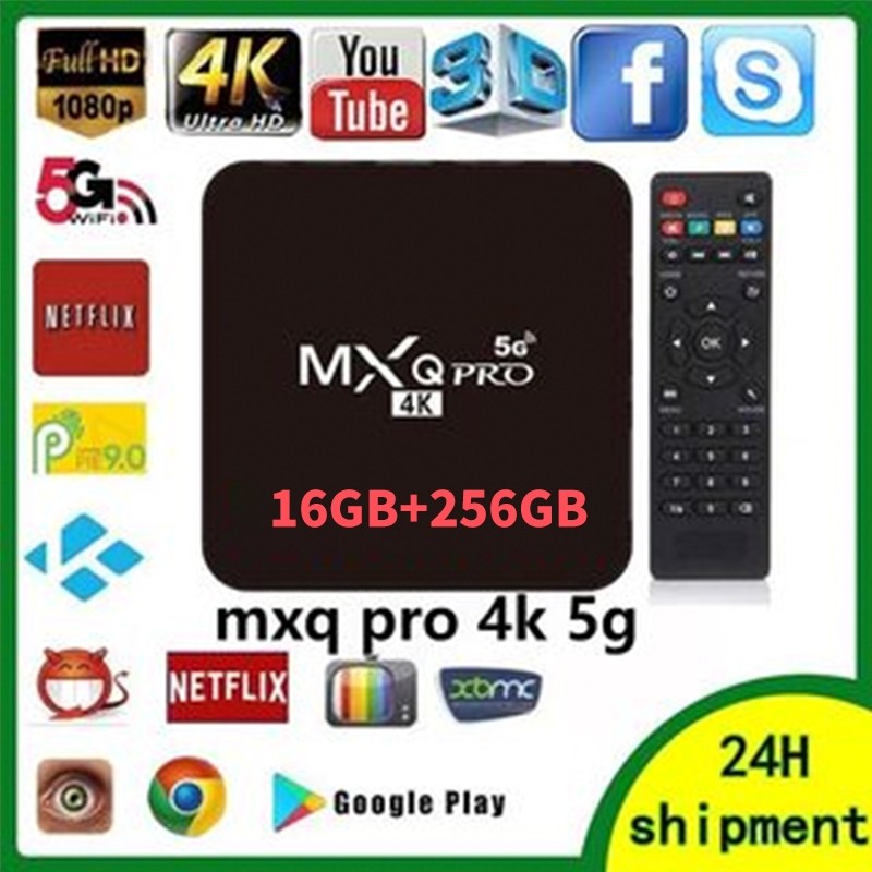 16GB+256GB Stb Android TV Box Ram 8gb Mxq Pro 4k 5g Stb Android TV Full Root Unlock Smart TV Box