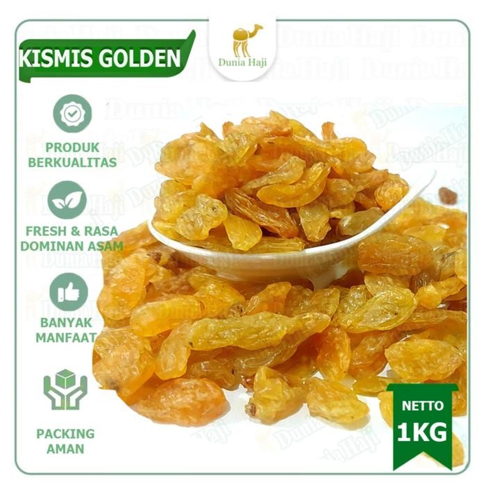 

Kismis Golden Raisin Asam Manis Raisin Star untuk Oleh Oleh Haji dan Umroh - 1KG