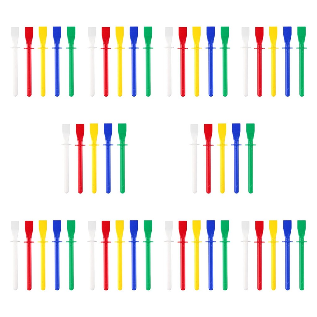 

50 Pieces Glue Spreaders Painting Scrapers for Woodworking Leather Craft