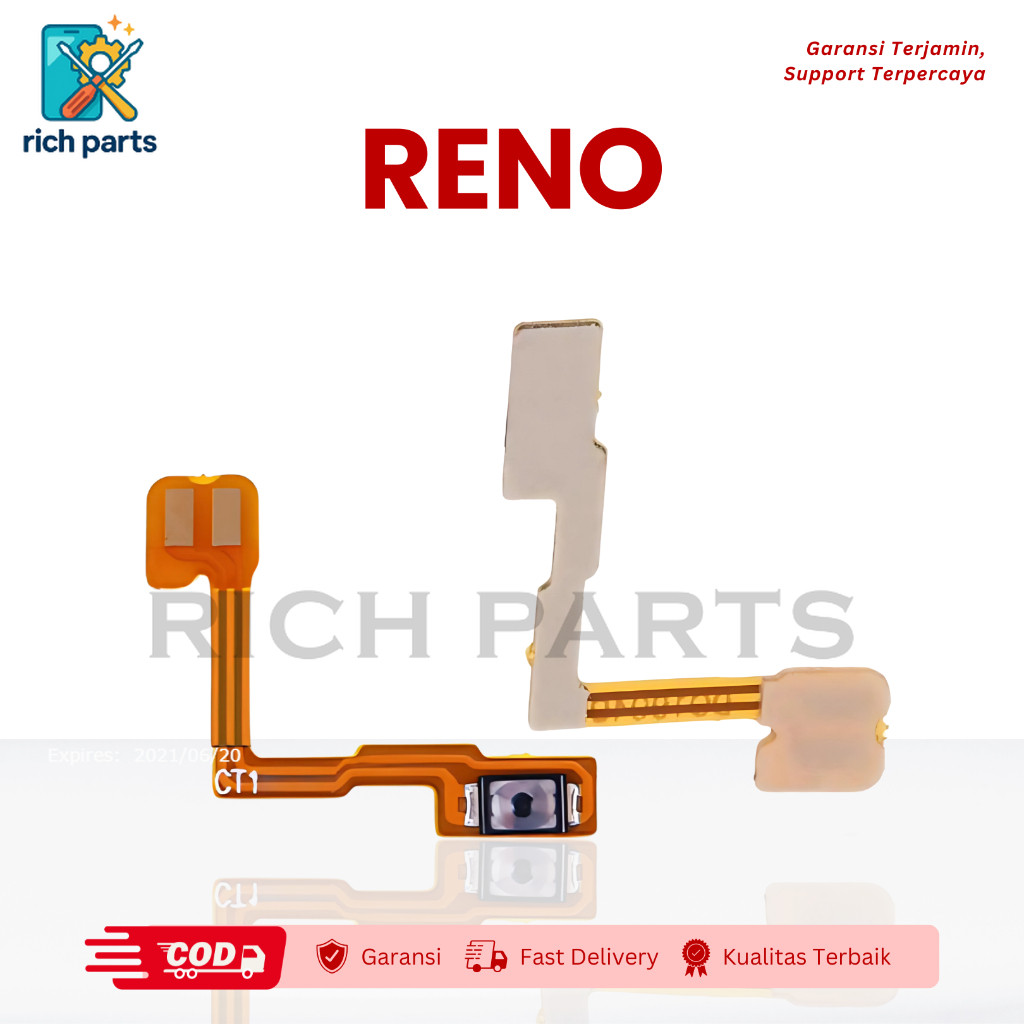 Flexible On Off Oppo Reno 1 Fleksibel Rich Parts