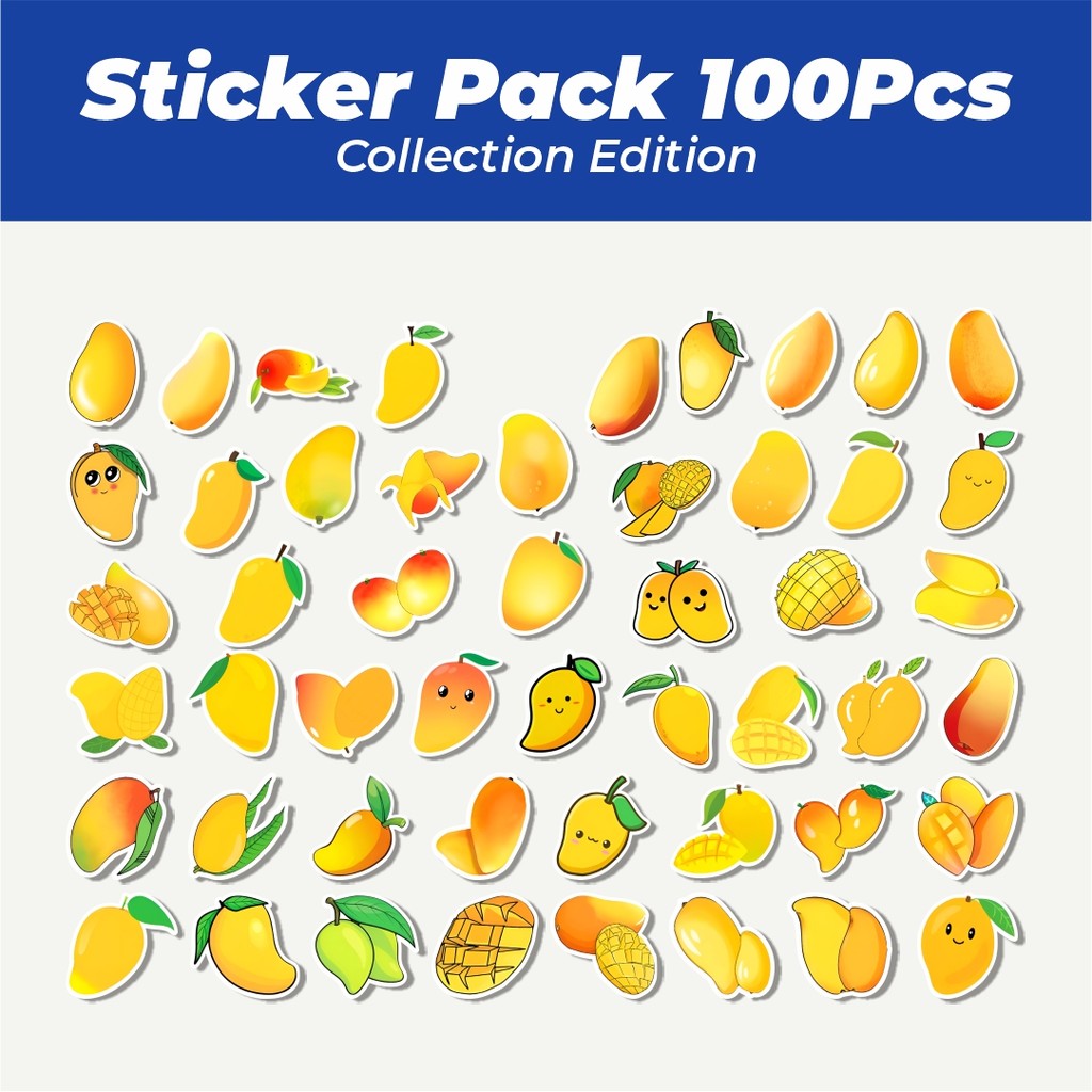 

Hot Stiker Orange Mango [Buah Mangga Jeruk] Lucu Anti Air Stikers Berperekat Waterproof Sticker Decal Buat Motor Helm Buku Journal Koper Casing HP Laptop Botol Minum
