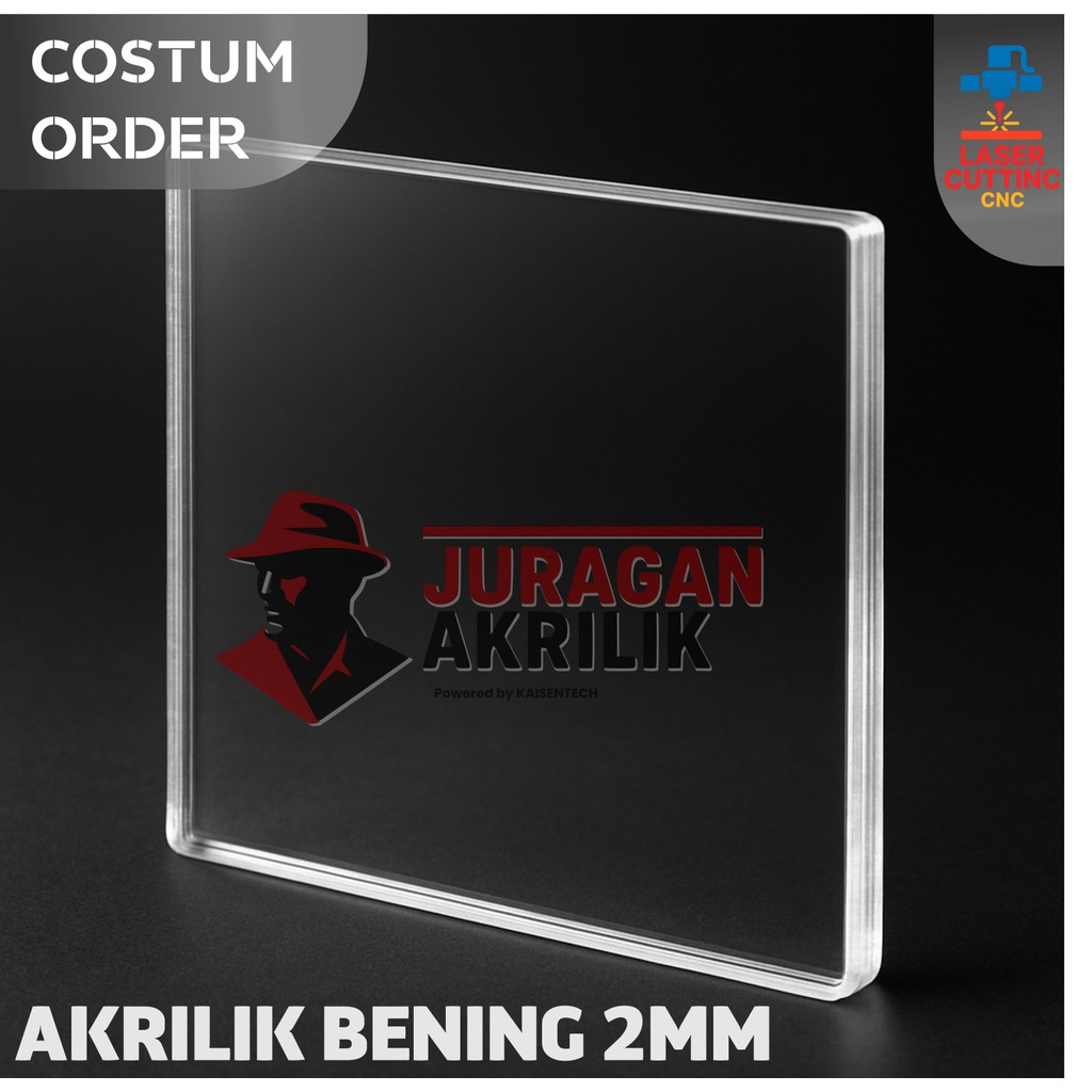 

Akrilik Bening 2mm Rp30 / cm persegi