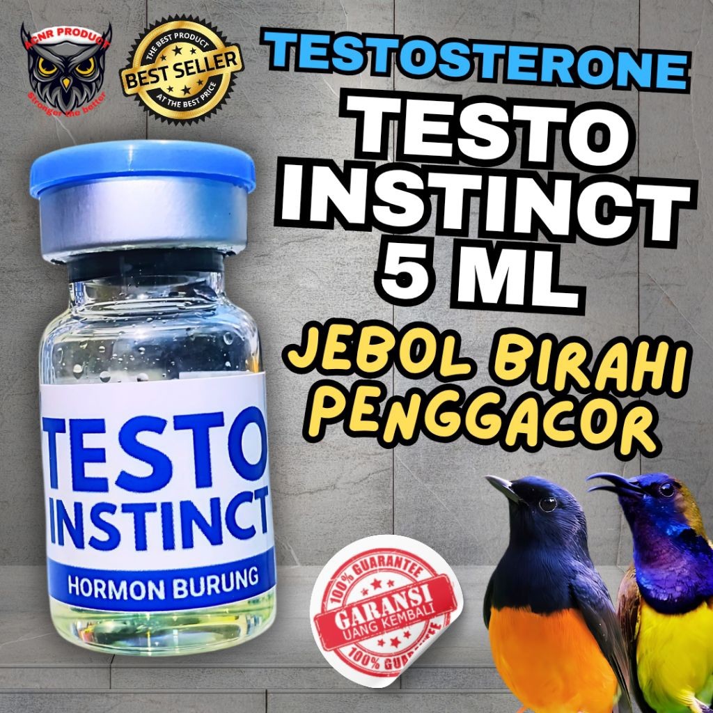 GUNAD TESTO INSTINCT 5 ML TESTOSTERON VITAMIN BURUNG HORMON BURUNG PENGGACOR BURUNG JEBOL BIRAHI BUR