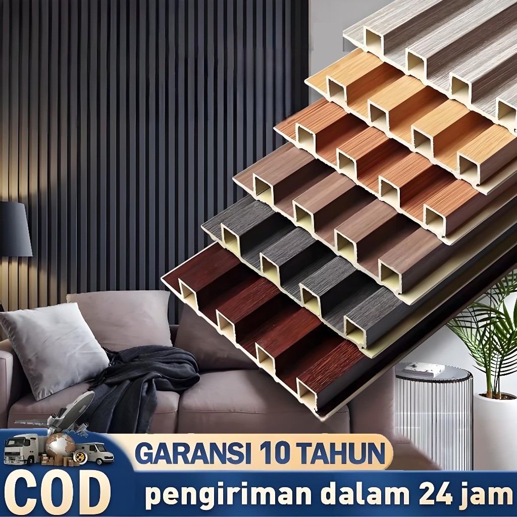 Wood Panel WPC/Panel Dinding Motif Kayu/Wood Wall Panel Dekorasi Dinding / Woodpanel Wallpanel Kisi 