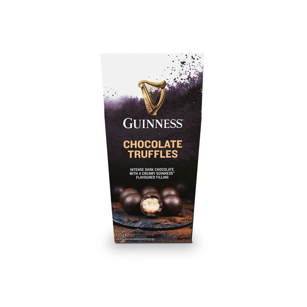 

Guinness Dark Chocolate Truffles Twist Gift Box 135gram asal Eropa