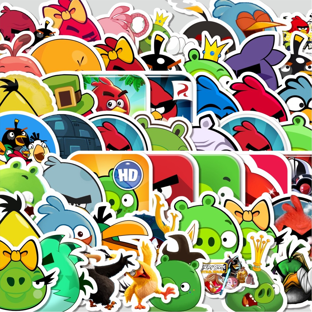 

Stiker Cutting Packtiker Game Series Angry Birds Mobile Character Mix 3 Isi 100Pcs Series Aesthetic Lucu Keren Untuk Koper Bahan Vynil