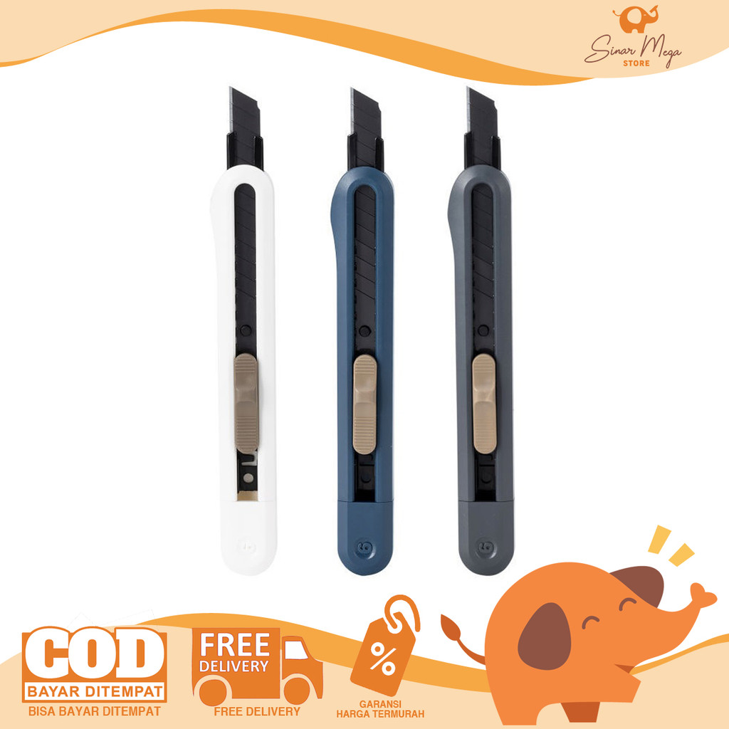 

DELI Cutter NUSIGN NS063 - Pisau Kater Pemotong Anti Karat Murah