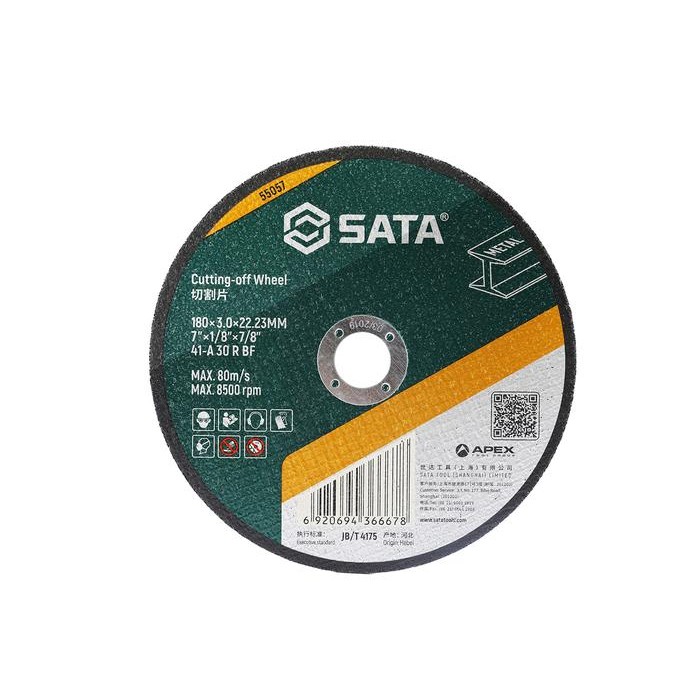 

Sata 55057 Mata Gerinda Potong 180 x 3.0 x 22.23 mm – Cutting-Off Wheel 7