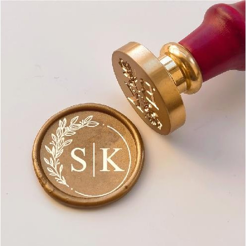 

customize your logo Personalized image custom weeding Invitation initials and date Letter for Wax Seal stamp sealing wax sealing