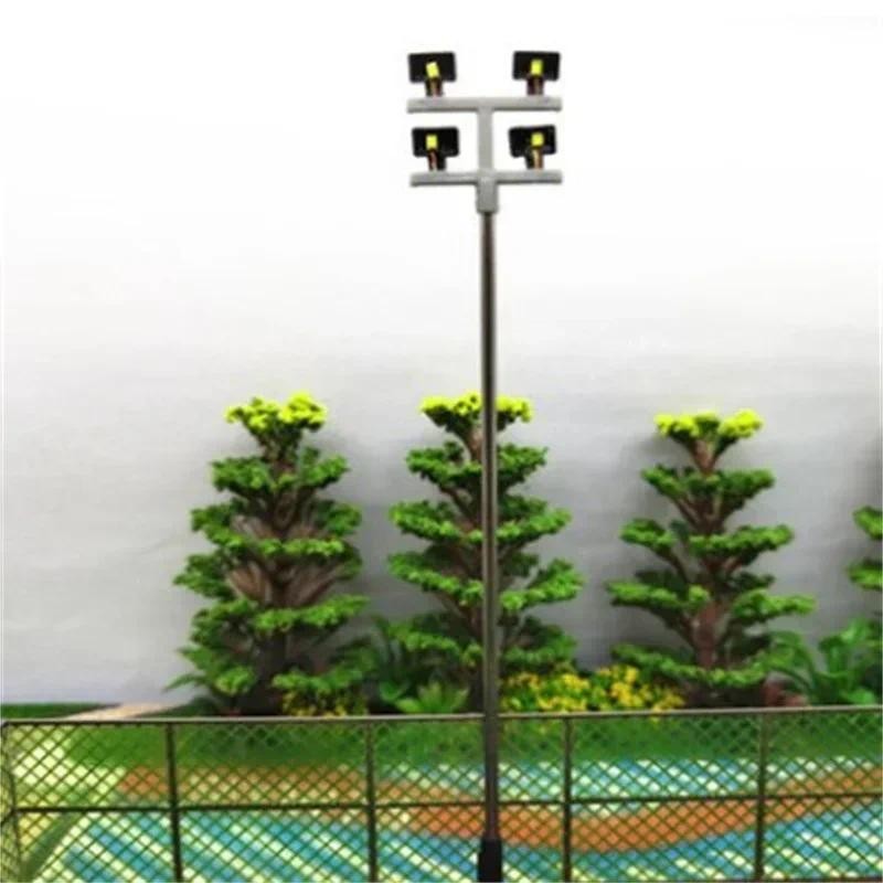 

Handcrafted Craft Toys Miniature Building Blocks Set Ho Scale Street Tower Lights Layout