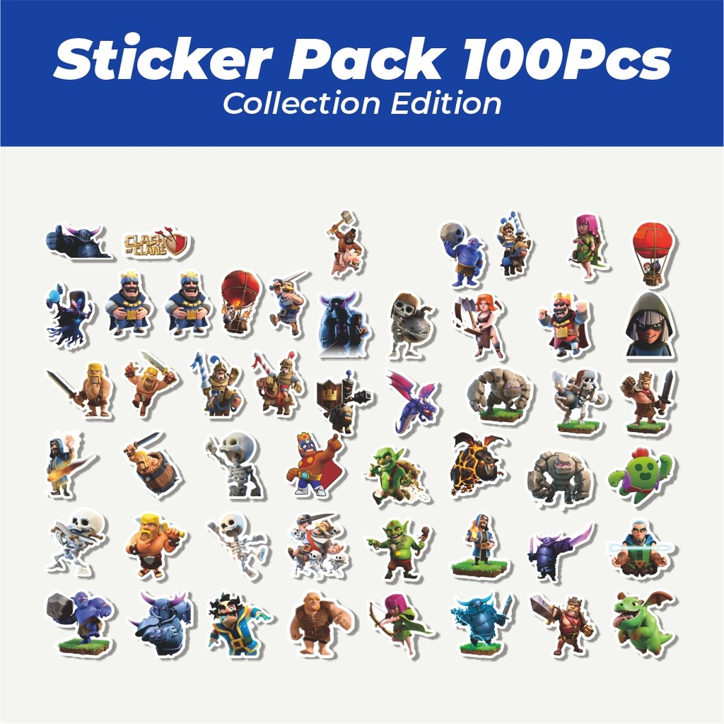 

Hot Stiker Clash Of Clans Game Video Series 3 Lucu Anti Air Stikers Berperekat Waterproof Sticker Decal Buat Motor Helm Buku Journal Koper Casing HP Laptop Botol Minum