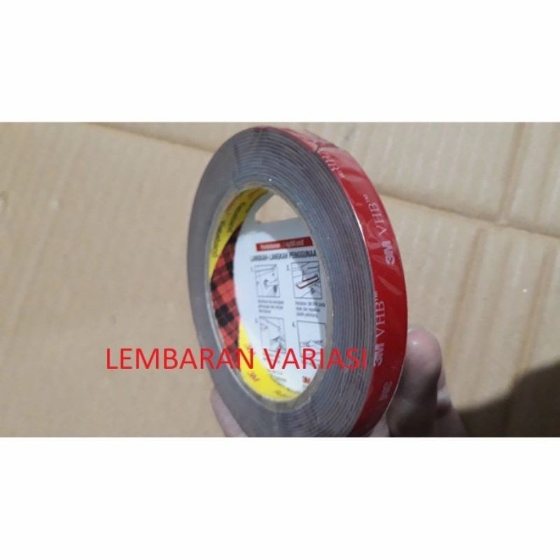 

JAMIN MURAH !!!Lem 3m vhb / double tape 12 mm x 4.5 m(BISA LANGSUNG ORDER)