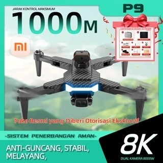 SALE 【Xiaomi】P9 Drone kamera jarak jauh fotografi udara profesional murah dual camera drone premium 