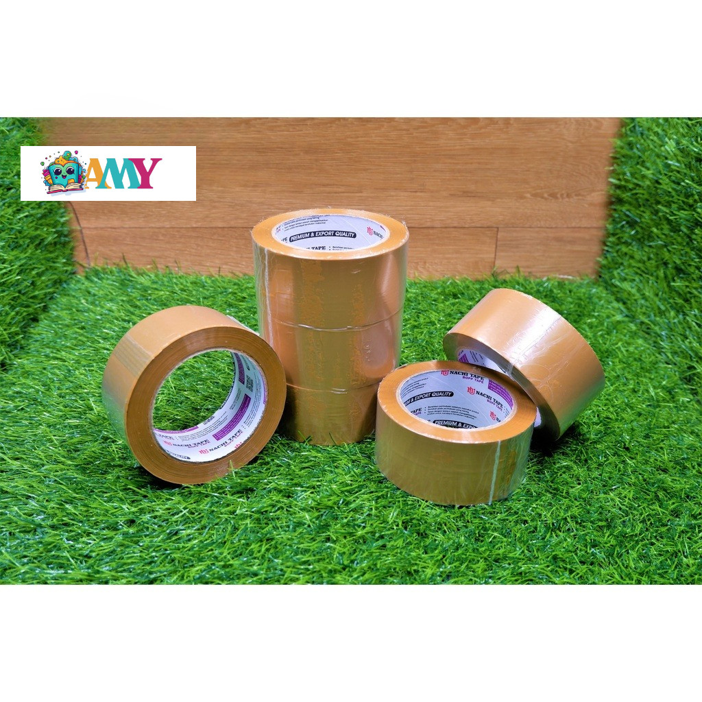 

NACHI LAKBAN COKLAT 2INCH 6ROLL/1SLOP AMY STASIONARY