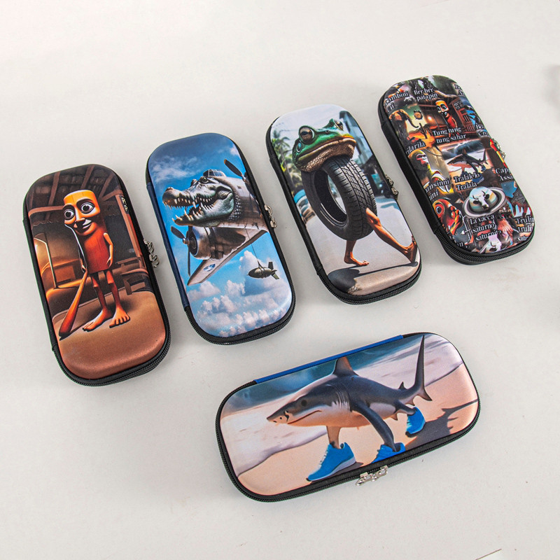 

Italian Brainrot Pencil Case Tungtungtung Sahur Pencil Bag Trala Lero Tralala Pen Pouch School Stationery Back School Supplies