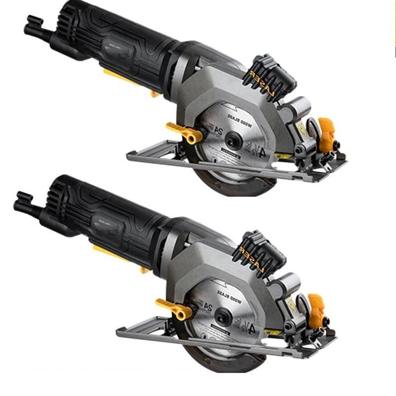 220V Portable Household Multifunctional Electric Chain Saw Circular Saw Mini Woodworking Cutting Mac