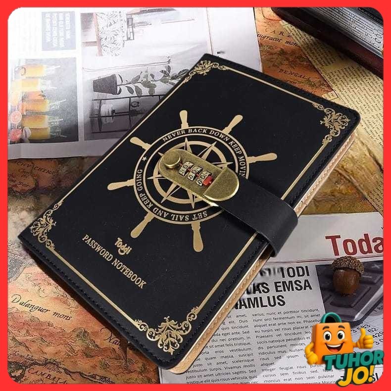 

Toddi Buku Jurnal Leather Vintage Pirate A5 200 Halaman Grid with Lock - 10001
