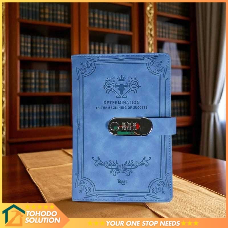 

Toddi Buku Jurnal Leather Determination A5 200 Halaman Grid with Lock - TDD3