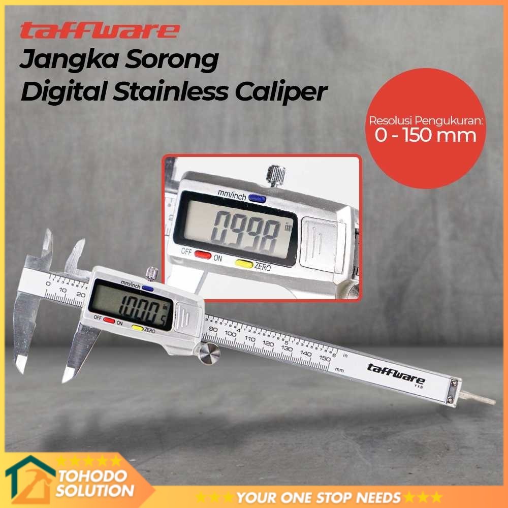 

Taffware Jangka Sorong Kaliper Sigmat Digital Stainless Steel 150mm - YXB