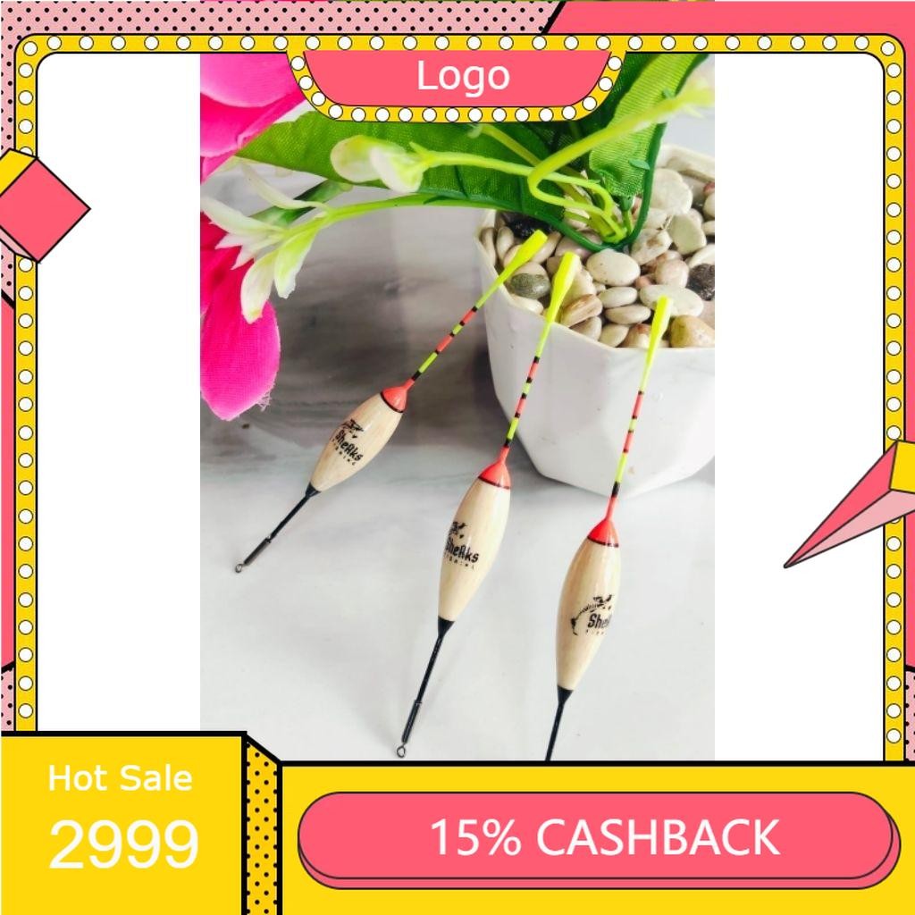 Pelampung Anti Badai Starlet Import Bahan Kayu Balsa Ujung Karet Mudah Pasang Ukuran A2