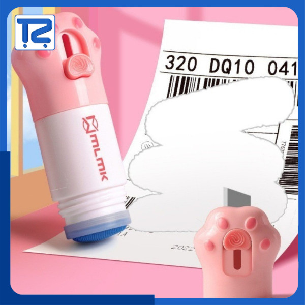 

Penghapus Barcode Tip-Ex Penghilang Informasi Data Pribadi 2in1 Dengan Cutter Mini Pembuka Paket HM077