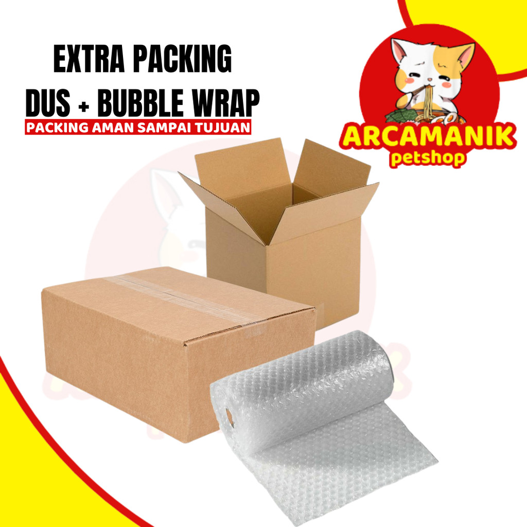

EXTRA PACKING ( DUS + BUBBLE WRAP ) UNTUK MEMINIMALISIR KERUSAKAN