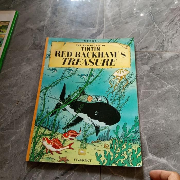 THE ADVENTURES OF TINTIN RED RACKHAM'S TREASURE-HERGE  EGMONT-P5