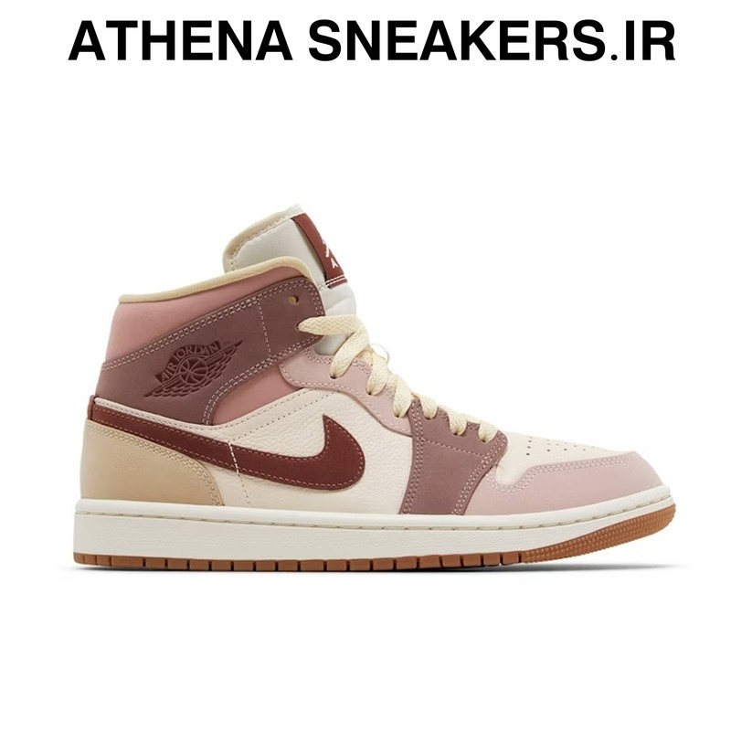 Sepatu Nike Air Jordan 1 Mid SE Dark Pony Smoky Mauve BNIB Original