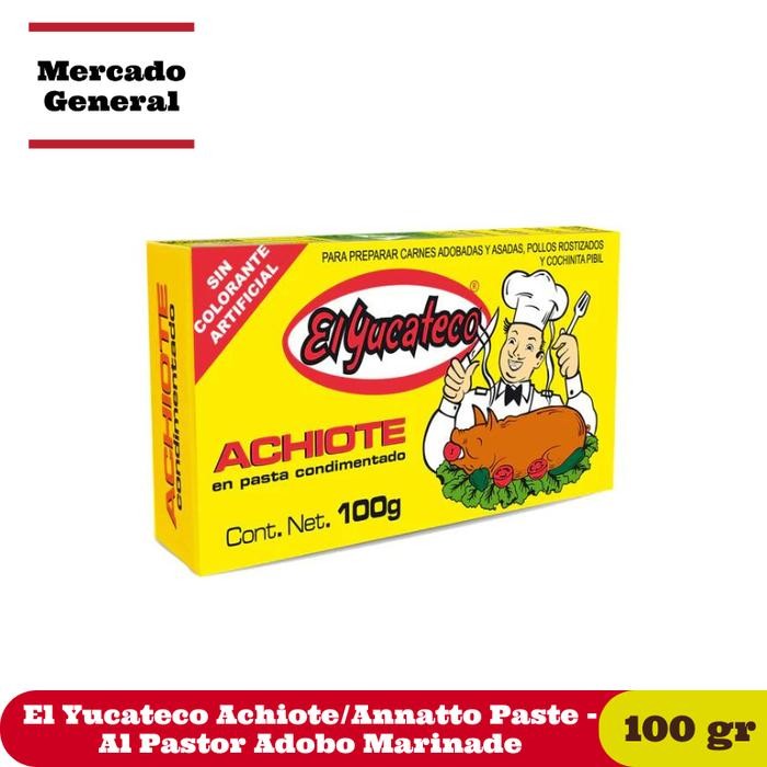 

El Yucateco Achiote/Annatto Paste 100g Al Pastor Adobo Marinade - 100 gram
