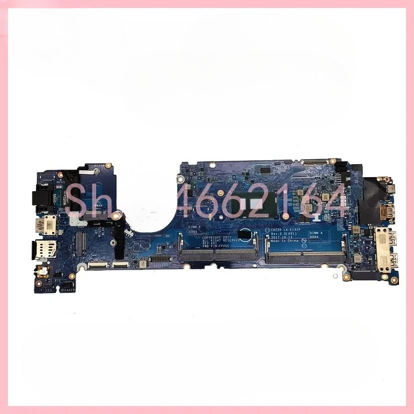 LA-E131P With i5 i7-6th 7th Gen CPU Notebook Mainboard For Dell Latitude 7480 E7480 Laptop Motherboa