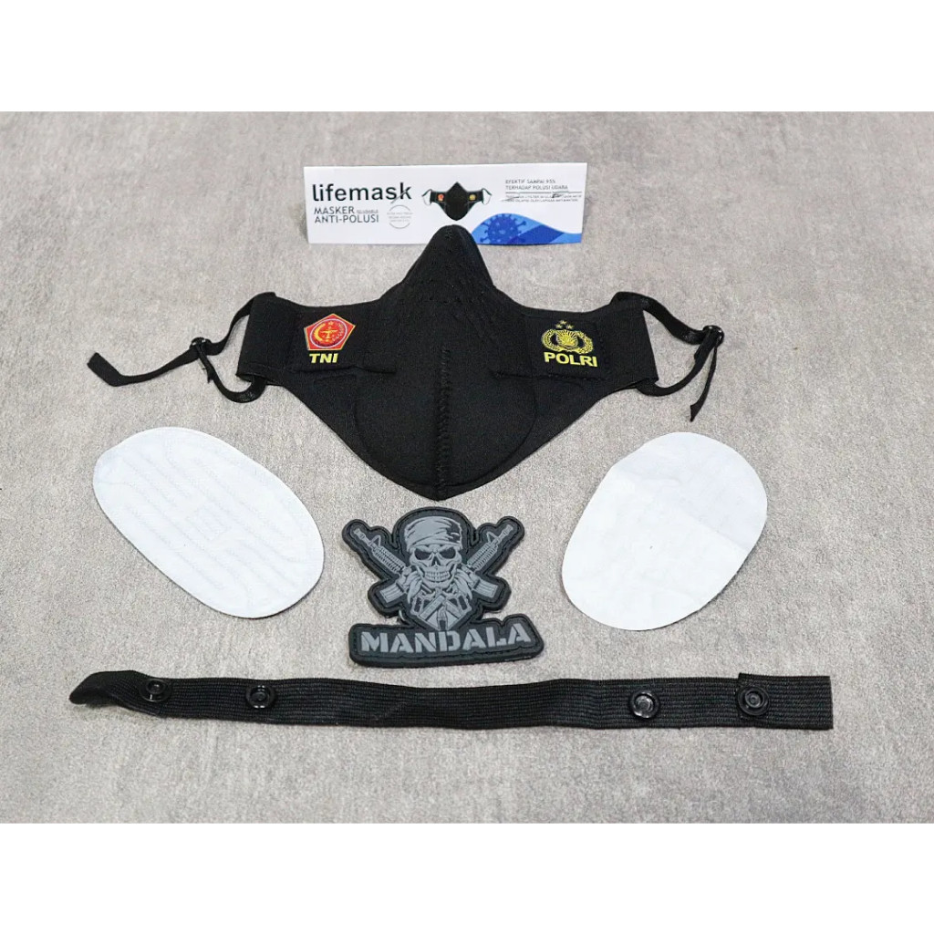Masker Jatah Polri Asli Lifemask / Masker original polri jatah asli