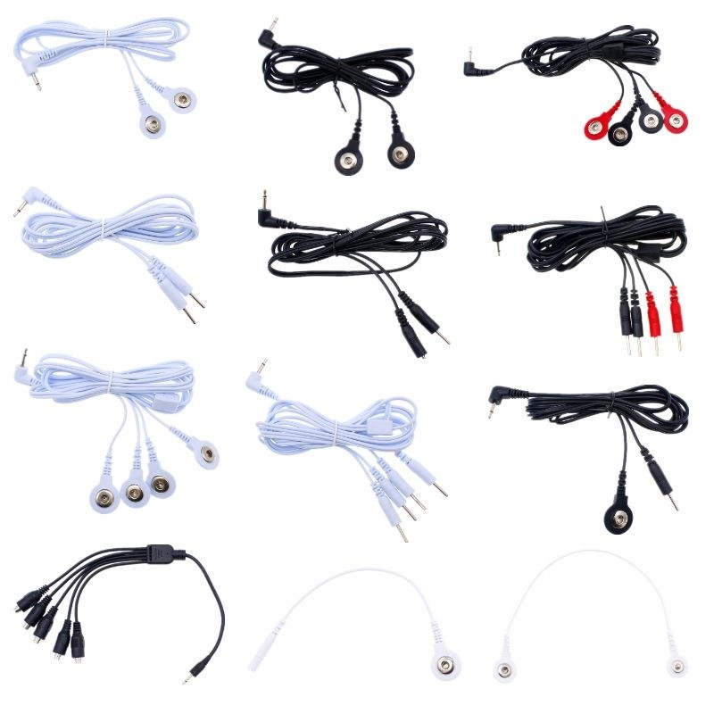 Electric Shock Cable /Wire/Line Electro to Connect Stimulation Penis Ring Anal Plug Nipple Clips E-s