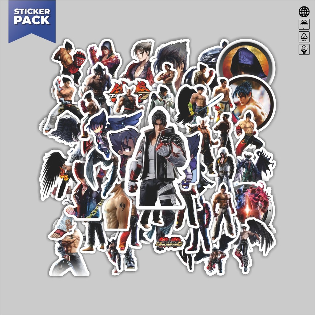 

[100PCS]Stiker Pack Stiker Game Series Tekken Character Jin Kazama Aesthetic Vinyl Anti Air Dekorasi Sticker Laptop Buku Journal Koper Helm Casing HP Gitar Helm Skateboard