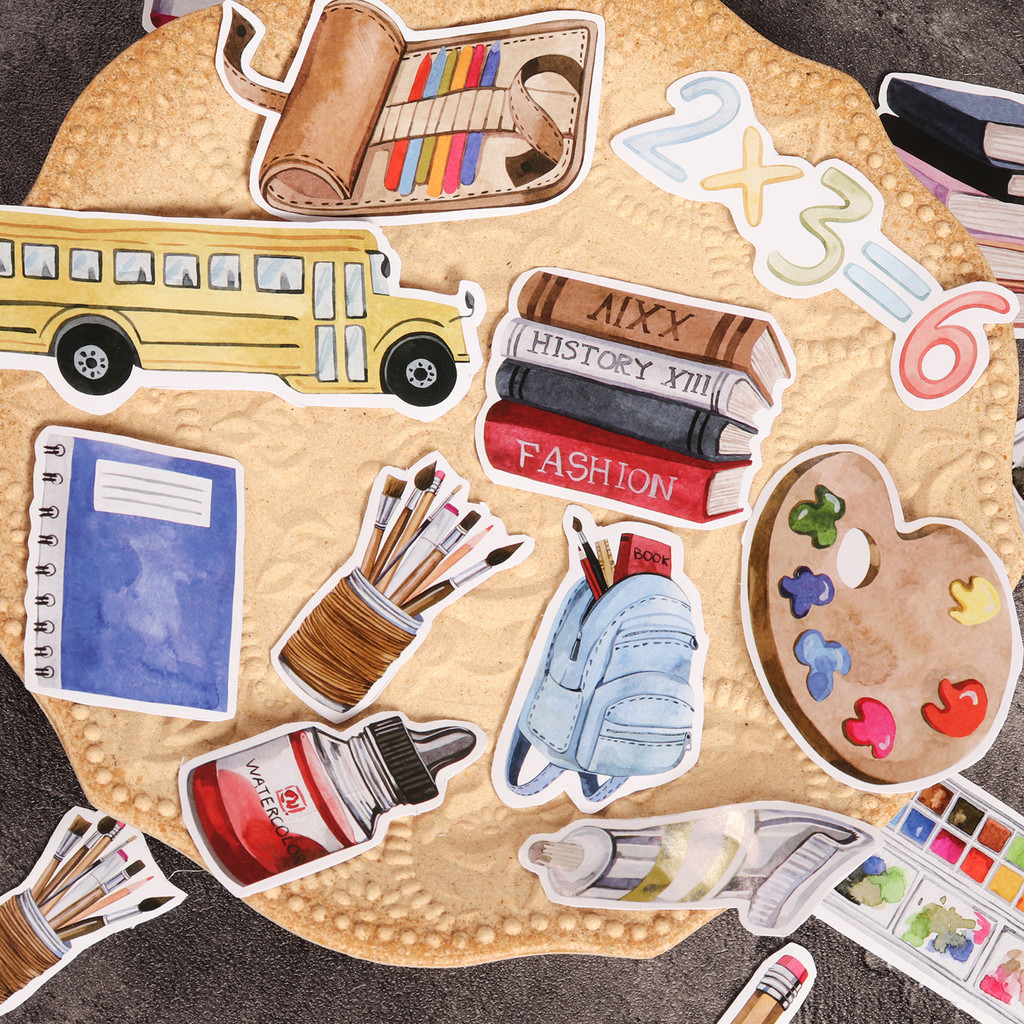 

168pieces Watercolor Office Self-adhesive Stickers for TeensAdults, for Water Bottle, Helmets, Skateboards,Stationery Decoration