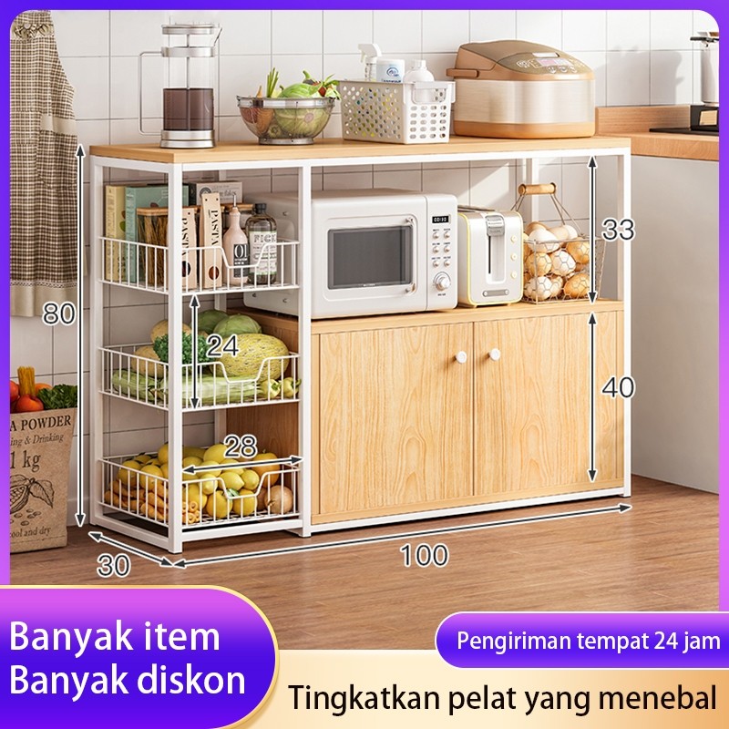 

Rak Dapur Susun Minimalis Rak Oven Microwave Bumbu Dapur Kayu Serbaguna Rak Serbaguna Minimalis