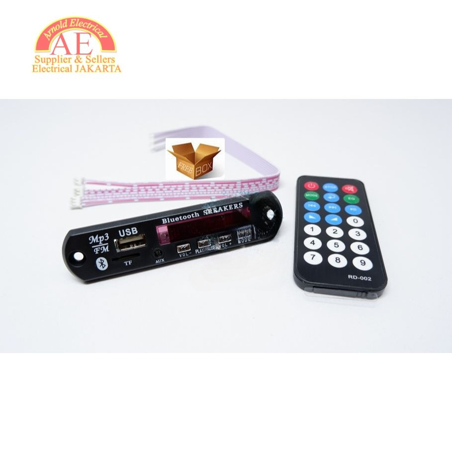 (AE) Kit Modul Mp3 Bluetooth Receiver USB FM Radio ( PACKING FREE Bubble Wrab,DUS) Speaker