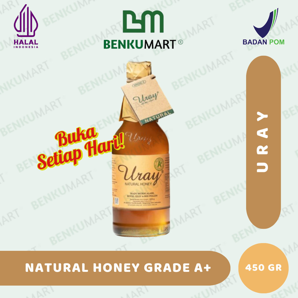 

Madu Uray Grade A+ | Natural Honey 100% | Madu Lebah Alami 450gr