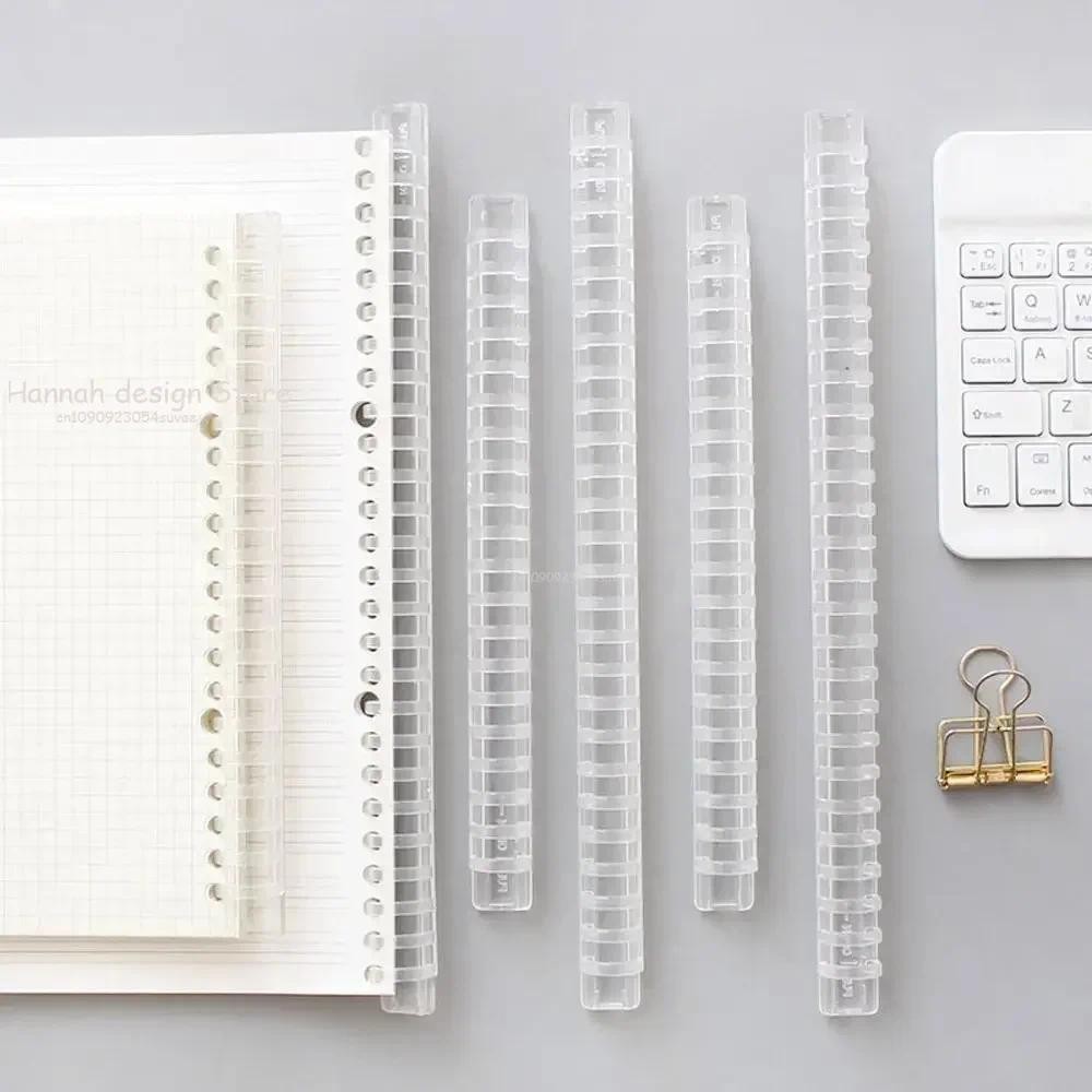 

A5 B5 Original 20/26 Hole Transparent PP Loose Leaf Binder Circle Calendar Ring Push-pull Paper Collection Clips