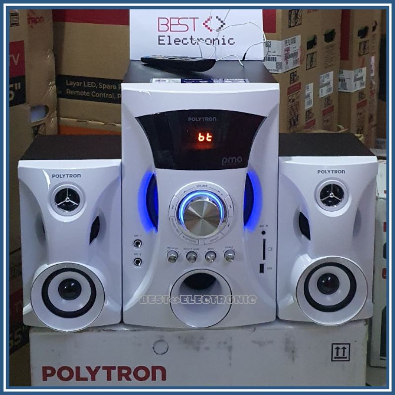 SPEAKER AKTIF POLYTRON PMA 9525 PMA9525 RADIO FM + BLUETOOTH NEW ORIGINAL