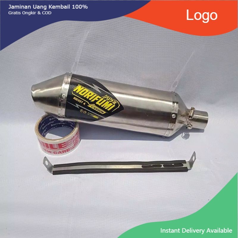Silencer Knalpot Norifumi Torc KLX 150 crf 150l D-Tracker 150 SE DM 38MM Murah terlaris diskon