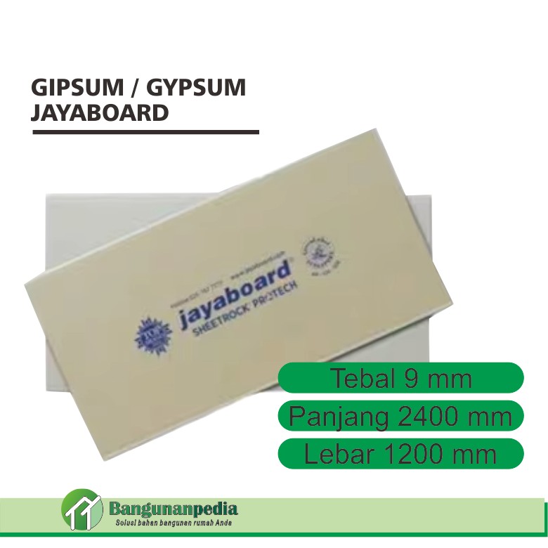 Gypsum Aplus / Jaya Board / Gipsum Jaya Board 9mm