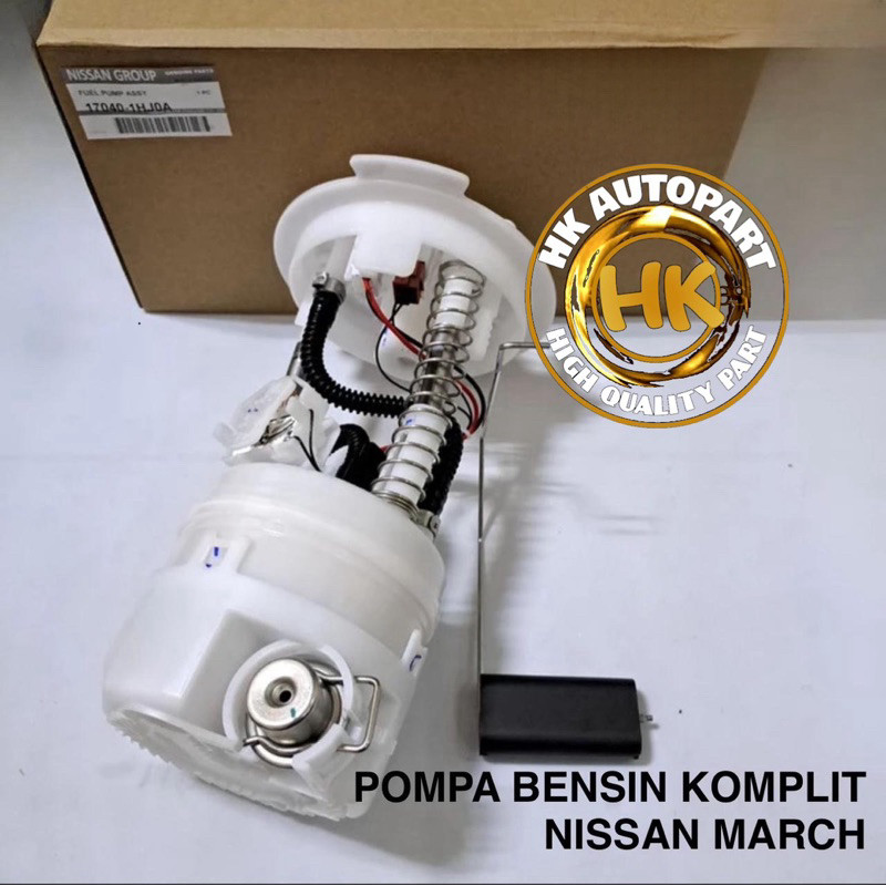 POMPA BENSIN DALAM TANGKI KOMPLIT NISSAN MARCH MARK MAK FUEL PUMP ROTAK ROTAX LENGKAP ASSY GRADE OEM