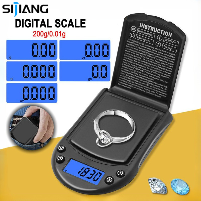 SIJIANG CHQ Timbangan Emas Pocket Digital