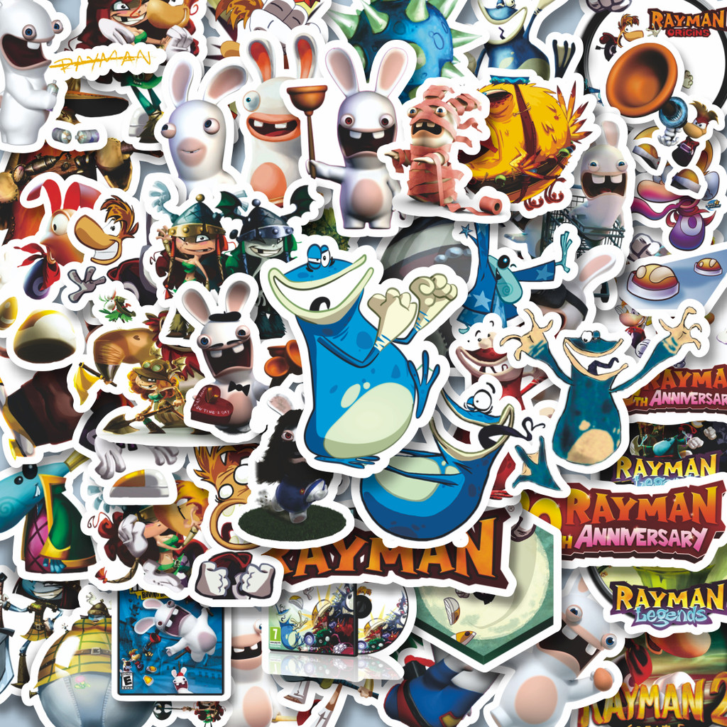 

100PCS Lucu Stiker Game Series Rayman Universe Character Mix 2 Stiker Aesthetic Stiker Anti Air Stikers Berperekat Waterproof sticker decal buat Motor Helm Buku Journal Koper Casing HP Laptop Botol Minum Hadiah anak