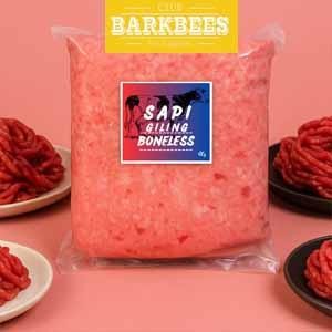 SALE Barkbees Sapi Daging Giling 1kg Beef Raw Dog Cat Food Makanan Anjing Kucing - Sapi GilingTERLAR