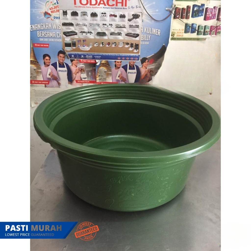 BAK MANDI PLASTIK USA PENDEK 20 LITER / EMBER PLASTIK 20 LITER LEBAR