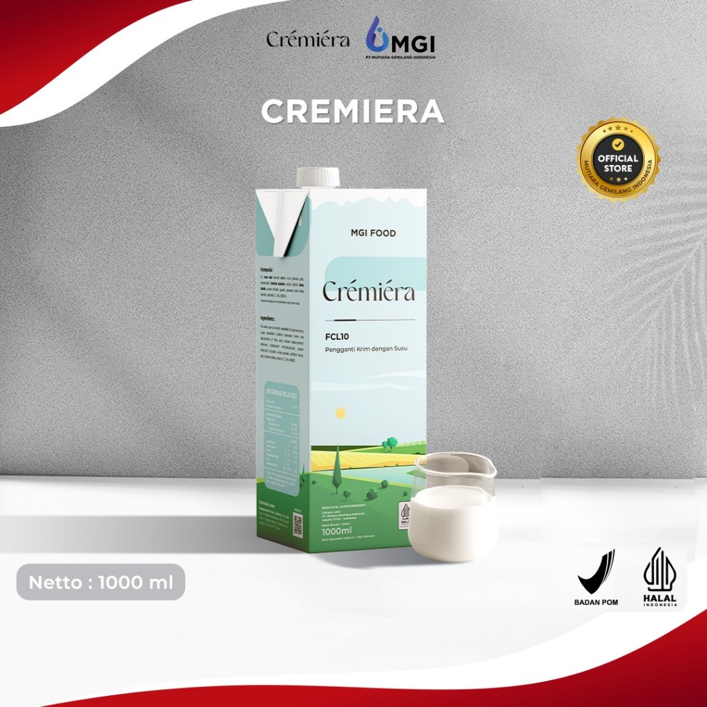 

CREMIERA by MGI Food - Produk Krimer Mengandung Susu Kemasan 1 Liter MutiaraGemilangid