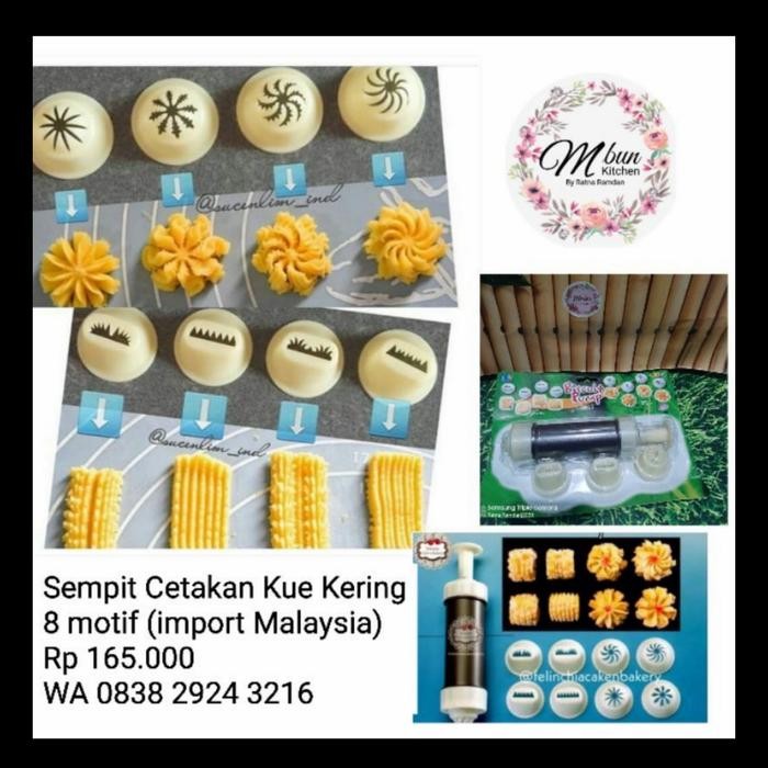 

Acuan semprit 8 motif malaysia