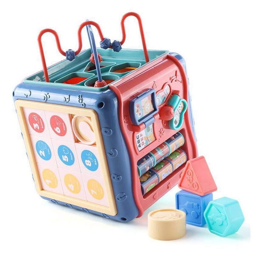 Mainan edukasi BUSY BOX multifungsi / melatih logika motorik sensorik tangan jari / mainan anak eduk