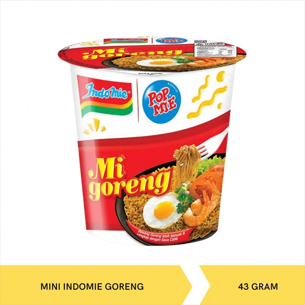 POP MIE GORENG MINI 43 GR - INDOMIE